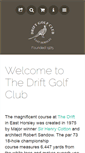 Mobile Screenshot of driftgolfclub.com