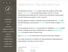 Tablet Screenshot of driftgolfclub.com